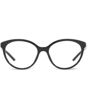 Prada Brille Mit Ovalem Gestell - Schwarz