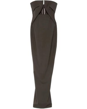 Rick Owens Vestido palabra de honor con abertura - Multicolor