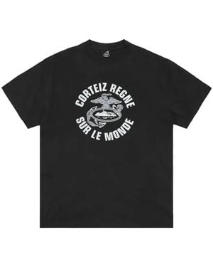 corteiz Regne Sur Le Monde T-Shirt - Black