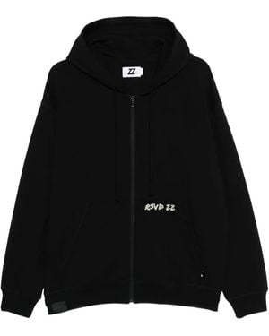 Izzue Hoodie Met Geborduurd Logo - Zwart