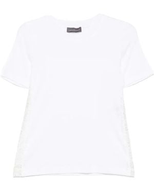 Lorena Antoniazzi Lace-Trim T-Shirt - White