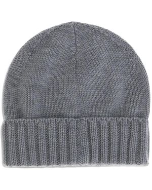 Kiton Ribbed Knit Hat - Grey