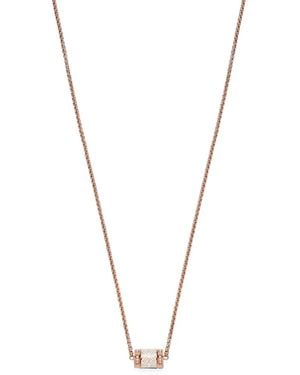 Emporio Armani Halskette Mit Geometrischem Anhänger - Mettallic
