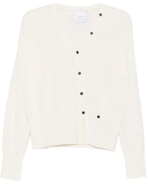 IVORY PARIS Hora Pullover Mit Asymmetrischem Verschluss - Weiß