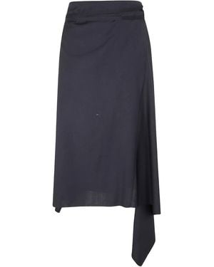 Ann Demeulemeester ラップスカート - ブルー