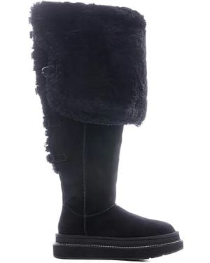 UGG X Sacai Stivali Alla Coscia Con Fibbia - Blu