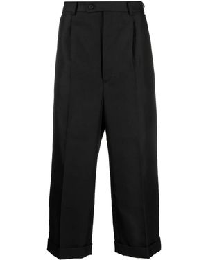 Comme des Garçons ハイウエスト クロップドパンツ - ブラック