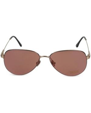 Tom Ford Pilot-Frame Sunglasses - Brown