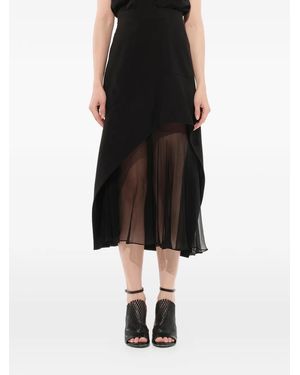 Givenchy Sheer Layer Skirt - Black