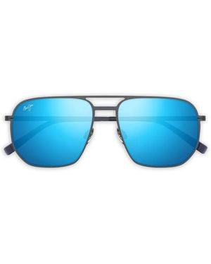 Maui Jim Round-Frame Sunglasses - Blue