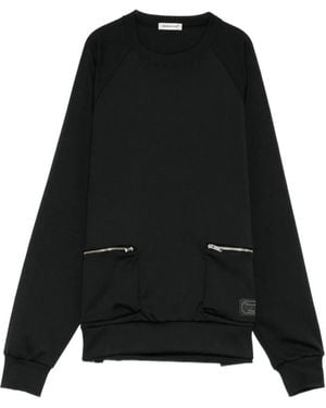 Undercover Zip-Pocket Raglan-Sleeve Sweatshirt - Black