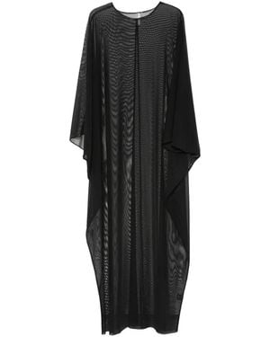 Norma Kamali Draped-Design Maxi Dress - Gray