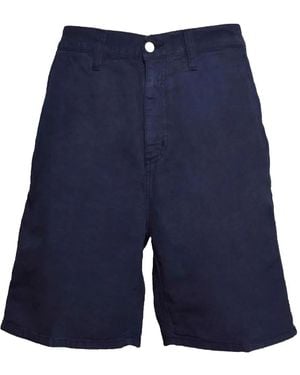 Carhartt Chino Corti Con Doppia Tasca - Blu