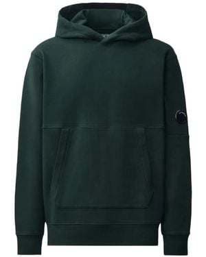 C.P. Company Lens-Detail Cotton Hoodie - Green
