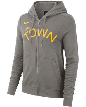 Nike Golden State Warriors Kapuzenjacke - Grau