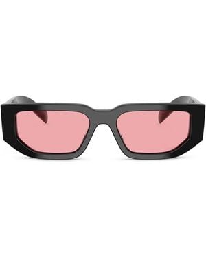 Prada Gafas de sol con logo triangular - Rosa
