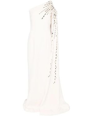 Jean Louis Sabaji Abito Con Strass - Bianco