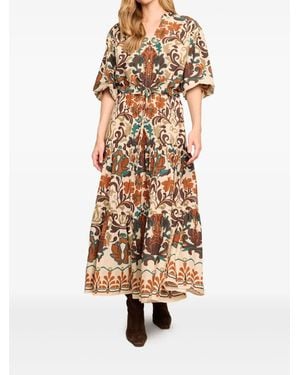 Cara Cara Melanie Midi Dress - Metallic