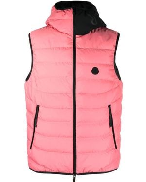Moncler パデッドベスト - ピンク