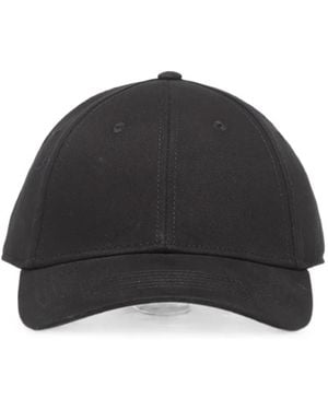 Palm Angels Logo-Embroidered Curved Logo Cap - Black