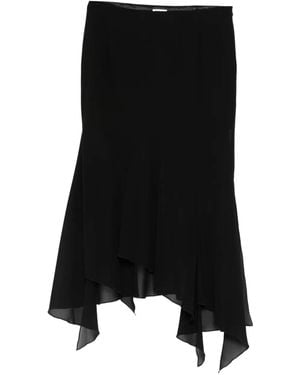 AVAVAV Kajsa Asymmetric Midi Skirt - Black