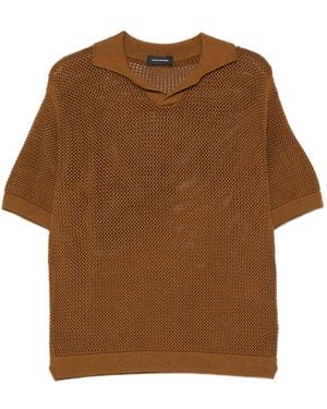 Tagliatore Camiseta De Punto Flojo - Marrón