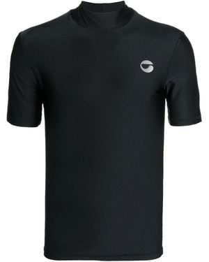 Coperni Short Sleeve T-Shirt With Logo - Black