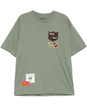 Izzue Logo-Printed T-Shirt - Green
