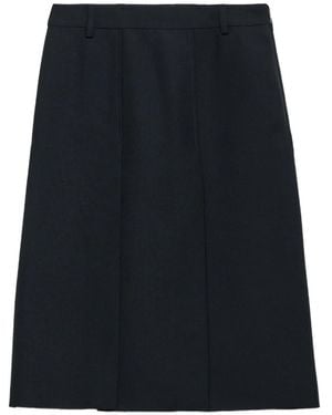 Prada Slited Midi Skirt - Black