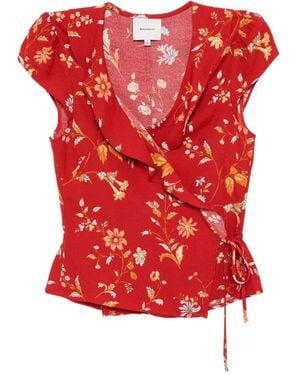 Reformation Clemence Bluse - Rot