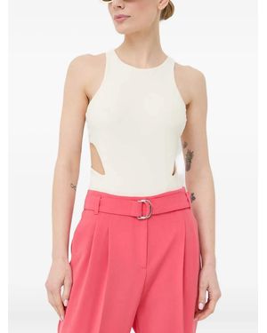 Patrizia Pepe Body con aberturas - Rojo