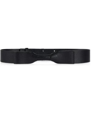 Givenchy Ceinture En Cuir À Détail De Nœud - White