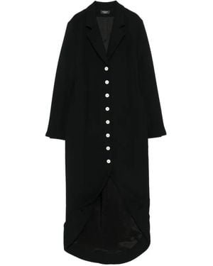 A.W.A.K.E. MODE V-Neck Asymmetric Dress - Black