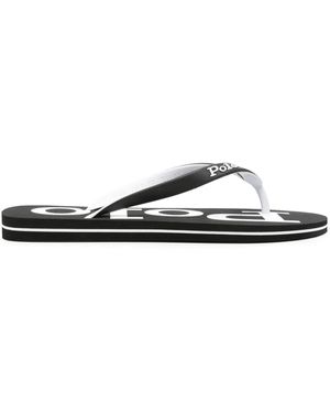 Polo Ralph Lauren Bolt Logo-Detail Slides - White