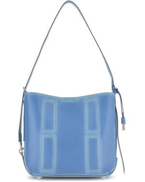 Hogan レザー ショルダーバッグ - ブルー