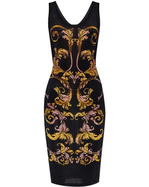 Versace Jeans Couture Barocco Midi Dress - Black
