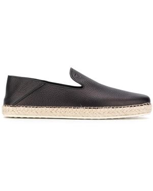 Tod's レザーエスパドリーユ - グレー