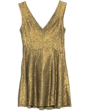Norma Kamali Grace Sequined Mini Dress - Green