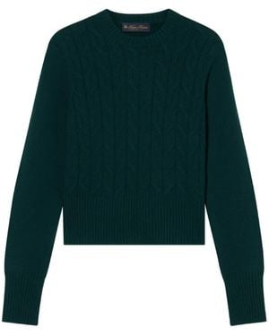Brooks Brothers Pullover Mit Zopfmuster - Grün