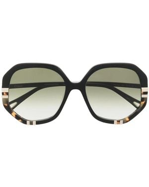 Chloé Oversized Round-Frame Sunglasses - Brown