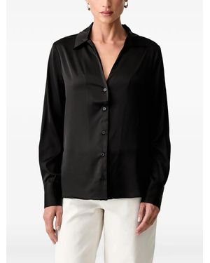 Guess Hemd Mit Satin-Finish - Schwarz