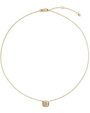 Monica Vinader Gemdrop Topaz Necklace - White