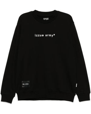 Izzue Sweatshirt Mit Logo - Schwarz