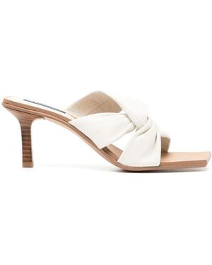 Senso Mila 80Mm Leather Mules - White