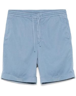 Canali Drawstring-Waistband Shorts - Blue