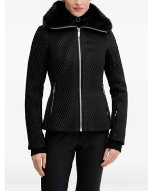 Fusalp Jacke Mit Faux-Fur-Kragen Mit Steppung Aus Faux Fur - Schwarz