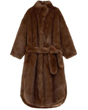 Frankie Shop Ravello Coat - Brown