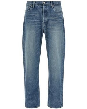 stein Faded-Wash Loose-Fit Jeans - Blue