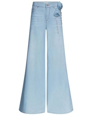 Area Wide-leg Jeans - Blue