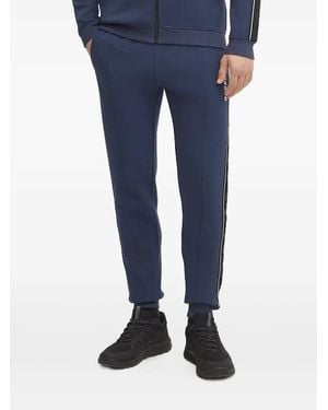 Guess Stripe-Detail Pants - Blue